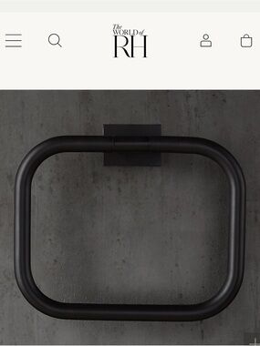 Restoration Hardware Modern Towel Ring in Gold